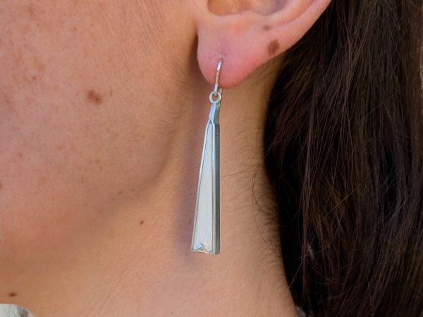 handmade mammoth ivory earrings